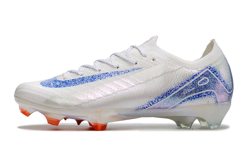 Bota de futbol Nike Air Zoom Mercurial Vapor 16 Elite FG blanc, blau i taronja "Blueprint Pack"