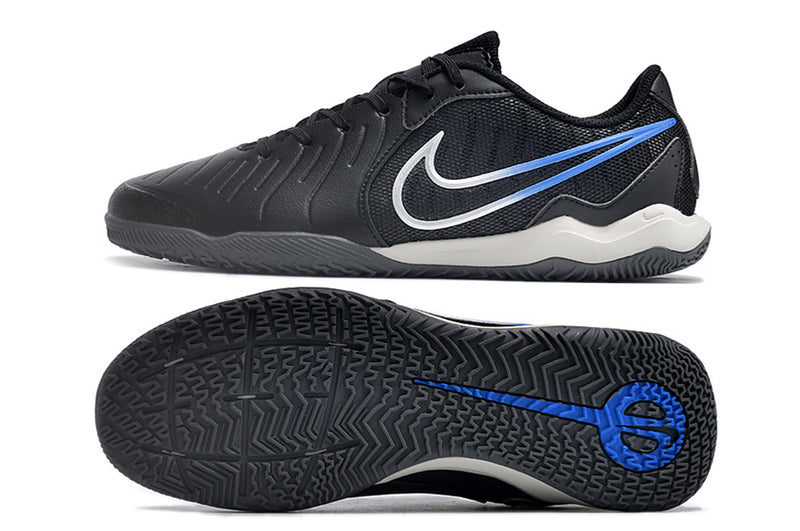 Nike Tiempo Legend 10 Academy IC Black and Blue "Shadow Pack" Futsal Boot