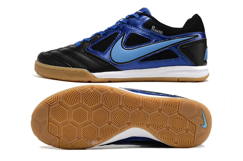 Supreme x Nike SB Gato IC Futsal Boot Black and Blue