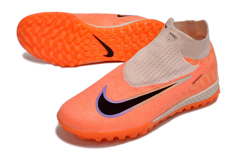 Chuteira Society Nike Phantom GX DF Elite TF Laranja "United Pack"