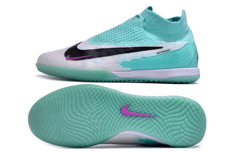 Botes de futbol sala Nike Phantom GX DF Elite IC blanc i verd "Peak Ready Pack"