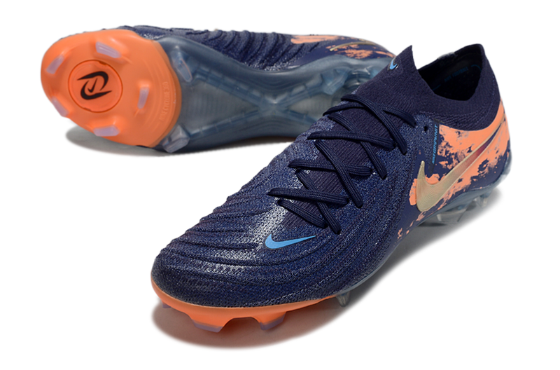 Chuteira Campo Nike Phantom GX 2 Elite FG Azul e Laranja