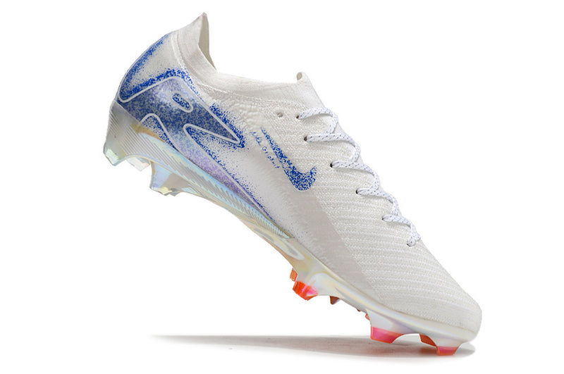 Bota de futbol Nike Air Zoom Mercurial Vapor 16 Elite FG blanc, blau i taronja "Blueprint Pack"