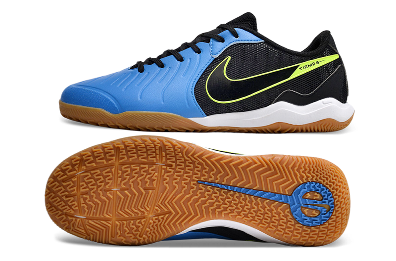 Chuteira Futsal Nike Tiempo Legend 10 Academy IC Preta e Azul