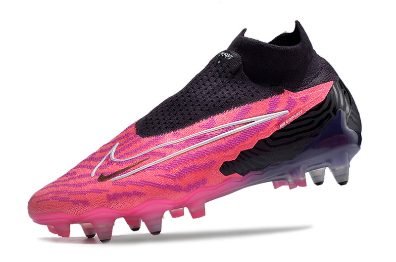 Bota de futbol Nike Phantom GX DF Elite amb punta d'alumini negre i rosa "Generation Pack".