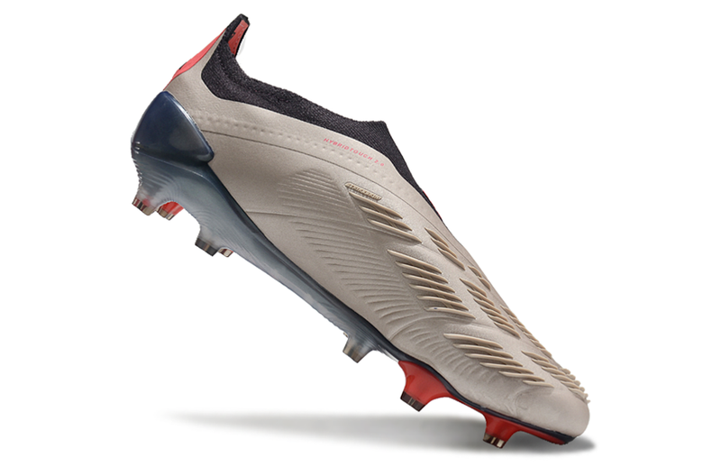 Chuteira Campo Adidas Predator LL Elite FG Prata, Preto e Vermelho "Vivid Horizon Pack"