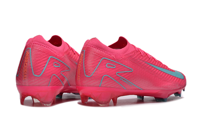 Chuteira Campo Nike Air Zoom Mercurial Vapor 16 Elite FG Rosa e Azul