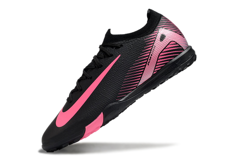 Chuteira Society Nike Air Zoom Mercurial Vapor 16 Elite TF Preta e Rosa