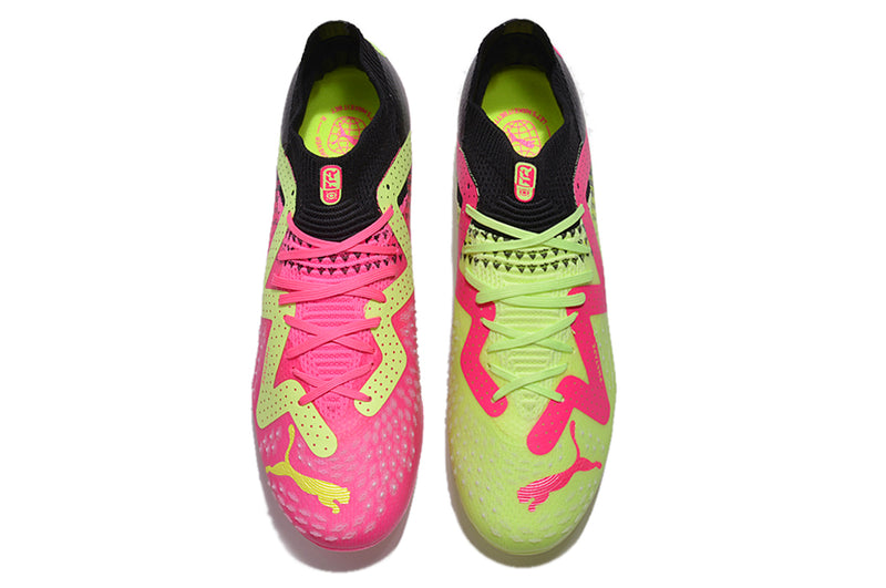 Puma Future Ultimate MG Black, Green and Pink "Tricks Pack" Society Football Boots