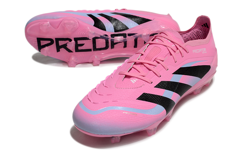 Chuteira Campo Adidas Predator Elite FG Rosa e Preto