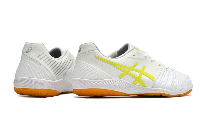 Chuteira Futsal Asics Japan Destaque II IC Branca e Verde