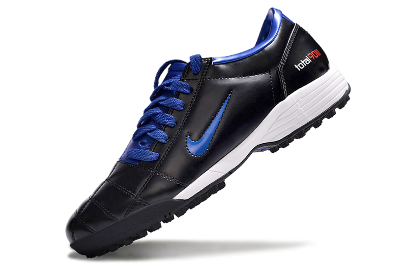 Chuteira Society Nike Total 90 TF Preta e Azul