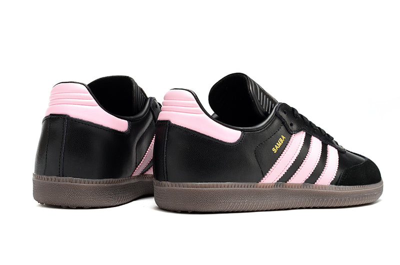 Chuteira Futsal Adidas Lionel Messi x Samba IC Preto e Rosa