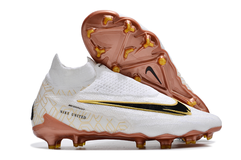 Botas de futbol Nike Phantom GX DF Elite FG blanc i or "United Golden Pack"