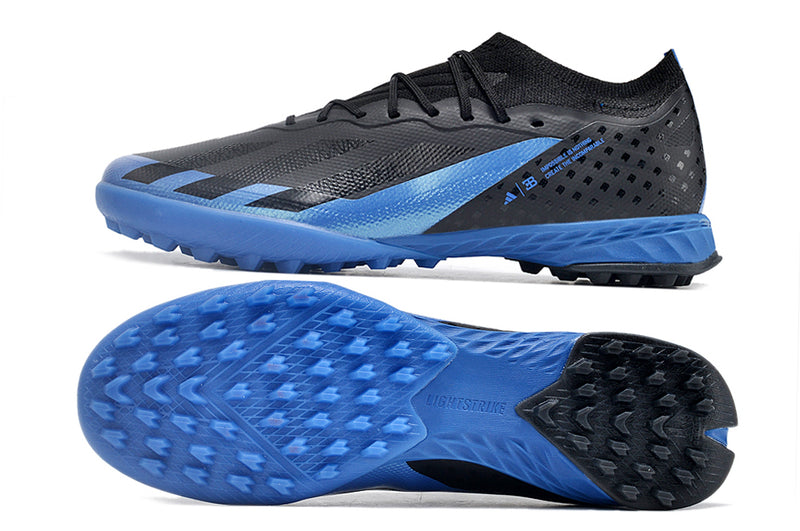 Adidas X Crazyfast.1 TF Black and Blue "Bugatti" Society Football Boots