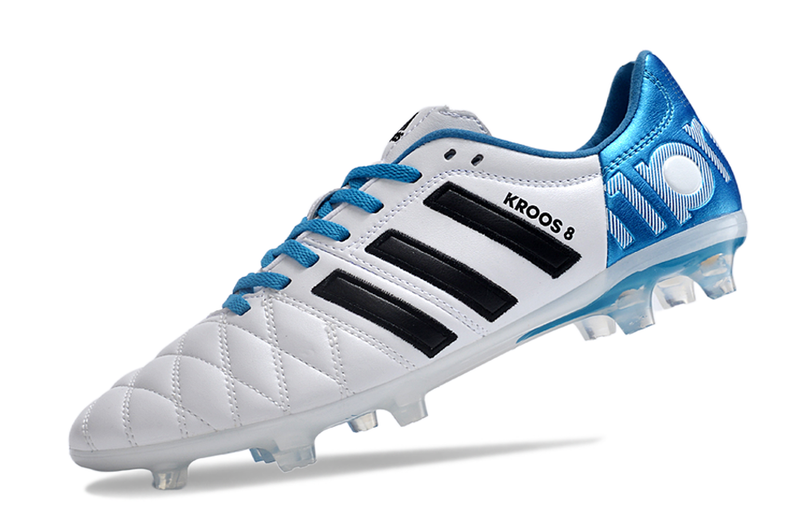 Adidas AdiPure 11 Pro FG White and Blue "Toni Kroos" Field Boots