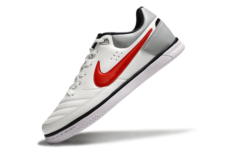 Chuteira Futsal Nike 5 StreetGato IC Branca e Vermelha