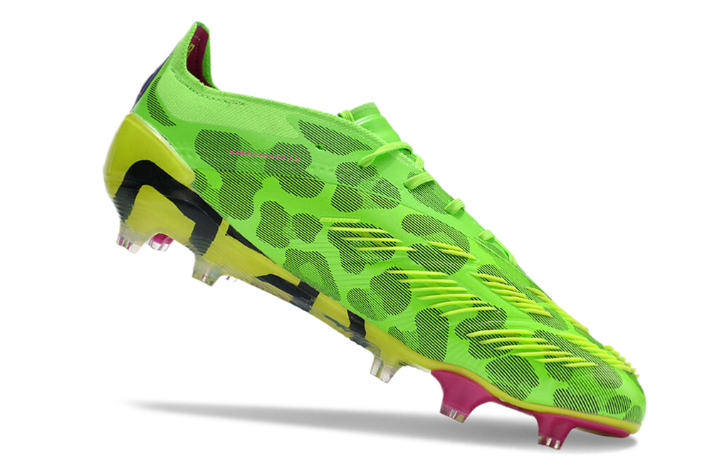 Adidas Predator Elite FG Green and Pink Field Boots