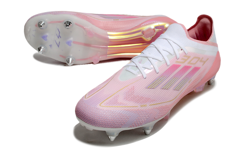 Chuteira Campo Adidas F50 Ponta de Aluminio Rosa "LY304"