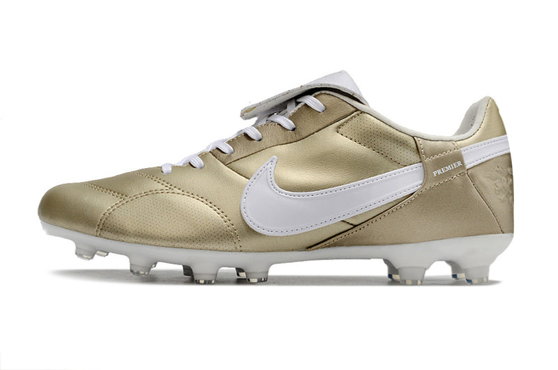 Nike Premier 3 FG Gold and White Football Boots