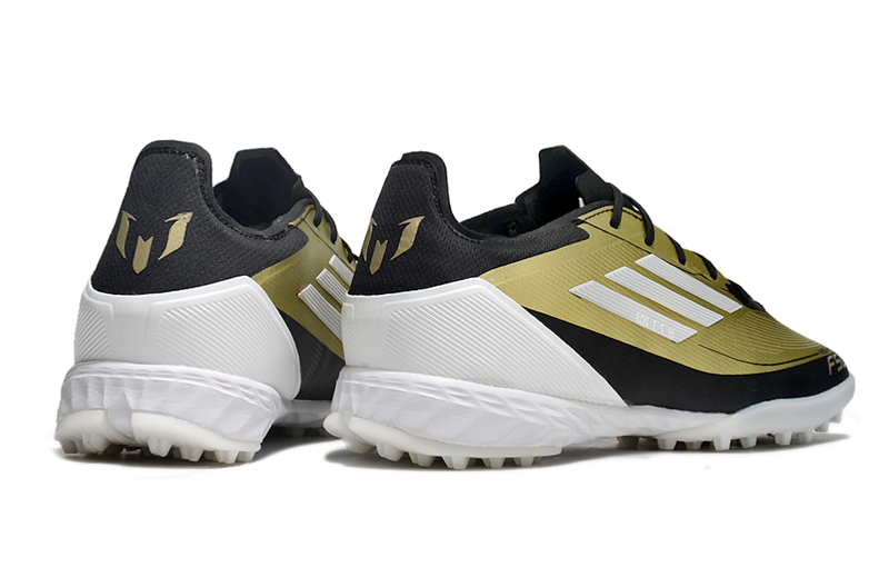 Chuteira Society Adidas F50 TF Dourada "Triunfo Dorado"