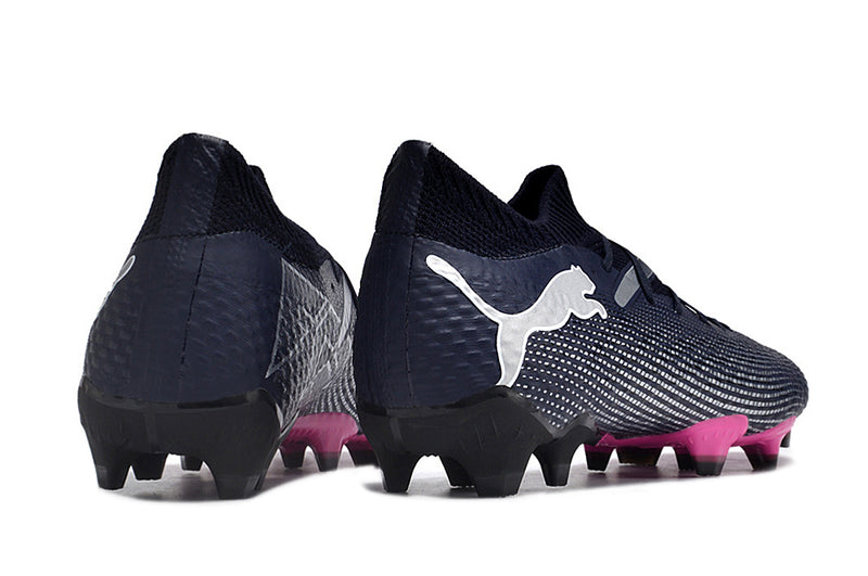 Puma Future 7 FG Black and Pink Football Boots