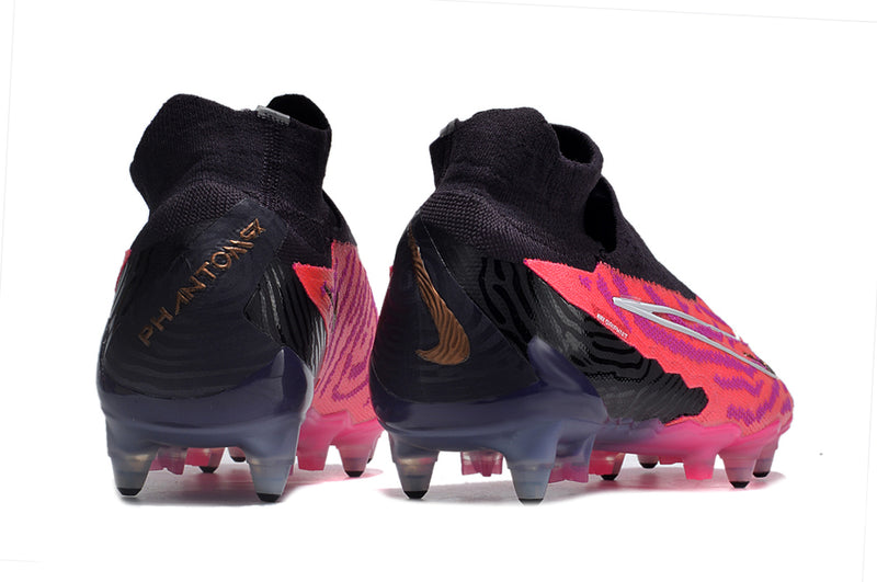 Bota de futbol Nike Phantom GX DF Elite amb punta d'alumini negre i rosa "Generation Pack".