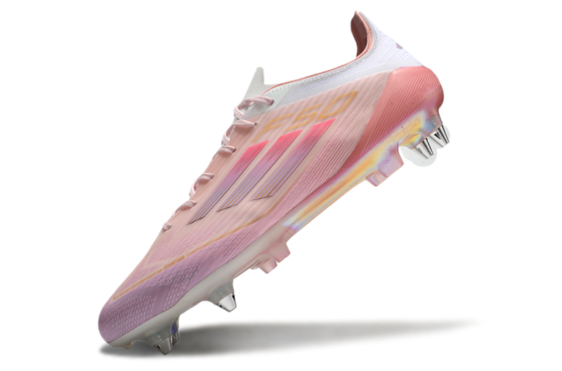 Chuteira Campo Adidas F50 Ponta de Aluminio Rosa "LY304"