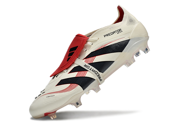 Chuteira Campo Adidas Predator FT 30 Elite FG Bege, Vermelha e Preta