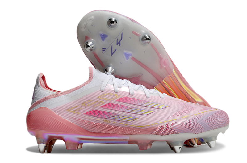 Chuteira Campo Adidas F50 Ponta de Aluminio Rosa "LY304"