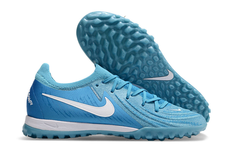 Chuteira Infantil Society Nike Phantom GX 2 Elite TF Azul "Mad Ambition Pack"