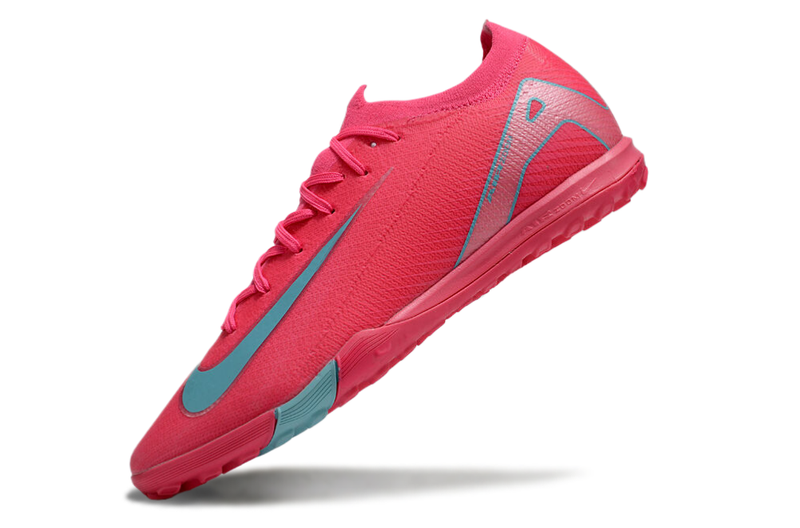 Chuteira Society Nike Air Zoom Mercurial Vapor 16 Elite TF Rosa e Azul