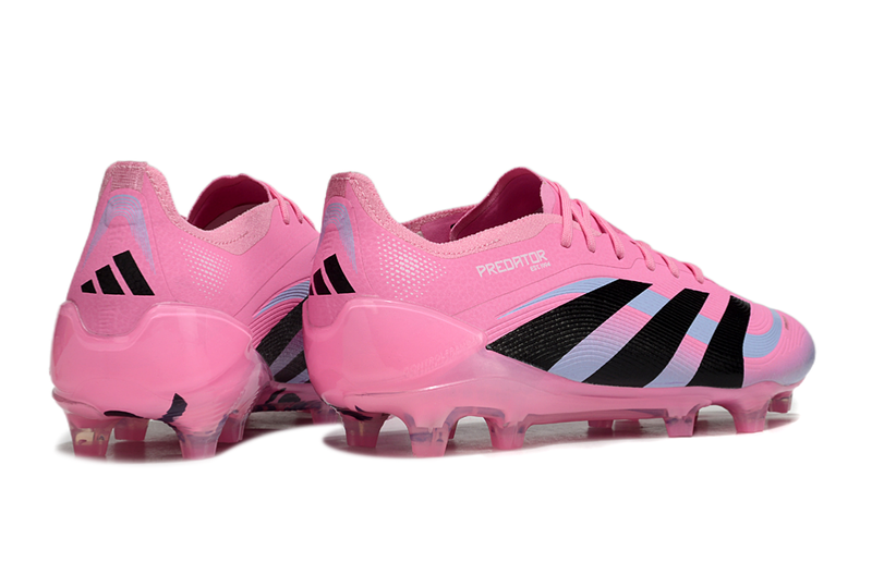 Chuteira Campo Adidas Predator Elite FG Rosa e Preto