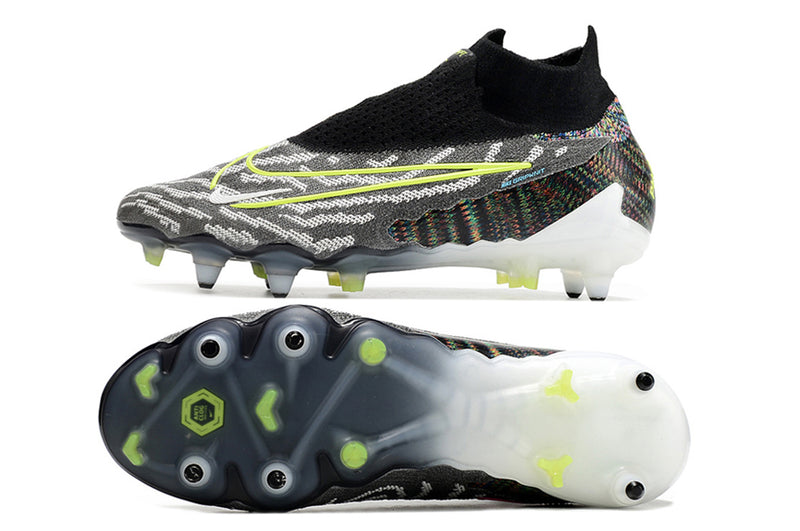 Nike Phantom GX DF Elite Aluminum Spike Black and Green "Link Pack" Field Football Boot