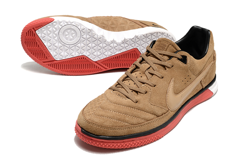 Nike 5 StreetGato IC Futsal Boot Brown and Red 