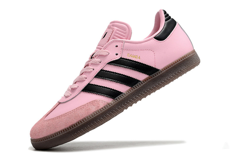 Chuteira Futsal Adidas Lionel Messi x Samba IC Rosa e Preto