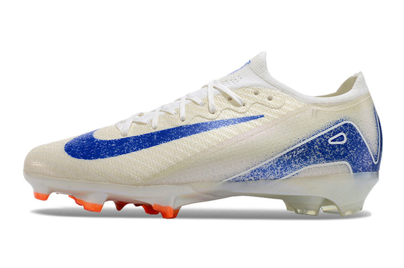 Nike Air Zoom Mercurial Vapor 16 Elite FG White and Blue "Blueprint Pack" Kids' Field Football Boots 