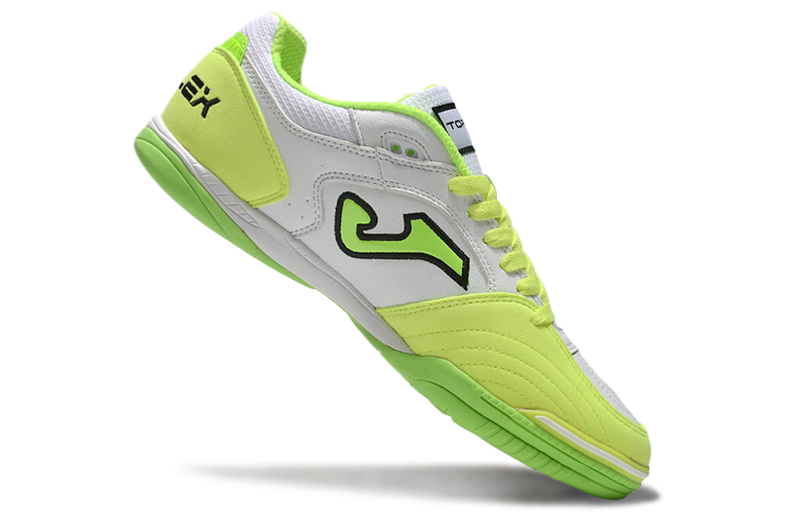 Joma Top Flex Rebound IC White and Green Futsal Boot 