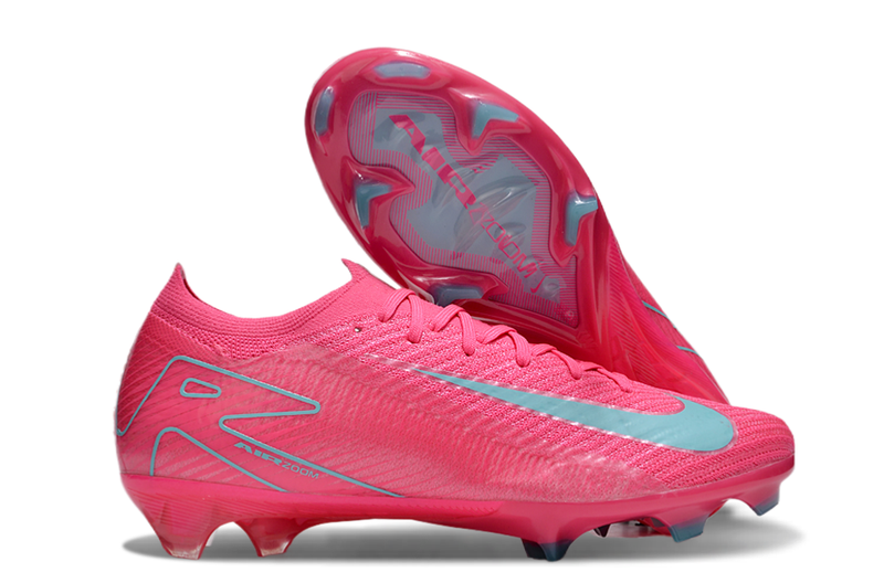 Chuteira Campo Nike Air Zoom Mercurial Vapor 16 Elite FG Rosa e Azul