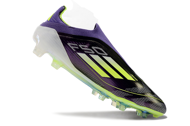 Chuteira Campo Adidas F50+ LL FG Roxa e Verde "Fast Reborn"