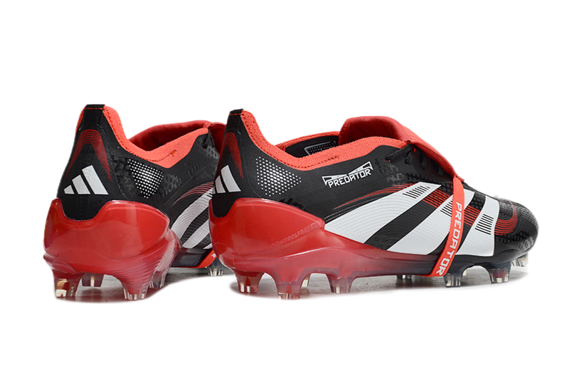 Chuteira Campo Adidas Predator FT 30 Elite FG Preta e Vermelha