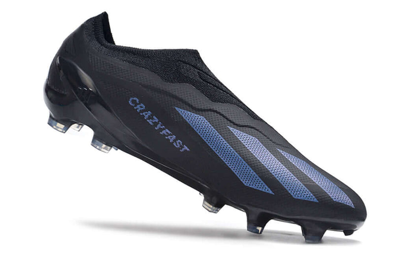 Velocidade é com a nova Adidas X CrazyFast.1 LL FG Preta "Nightstrike Pack" na Farda de Boleiro, Garanta a qualidade de Jogadores Profissionais Elite!