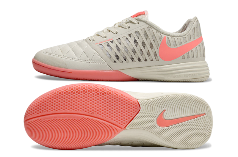 Chuteira Futsal Nike Lunar Gato II IC Cinza e Rosa