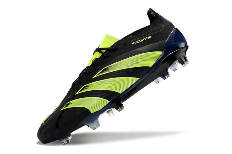 Chuteira Campo Adidas Predator Elite FG Preta e Verde "Edition Merky Pack"