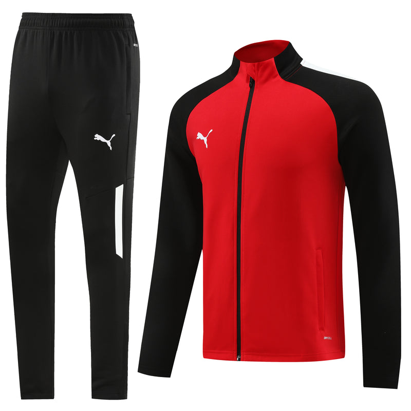 Conjunto de Frio Puma Sportswear Vermelho e Preto