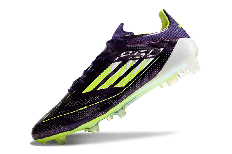 Botes de futbol Adidas F50 FG morat i verd "Fast Reborn"