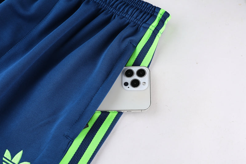 Adidas Sportswear Blue and Green Cold Weather Set