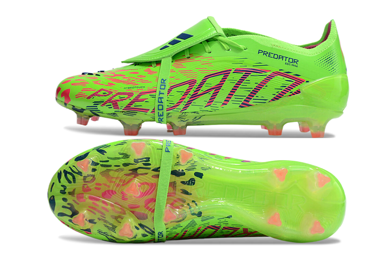 Chuteira Campo Adidas Predator FT 30 Elite FG Verde e Rosa