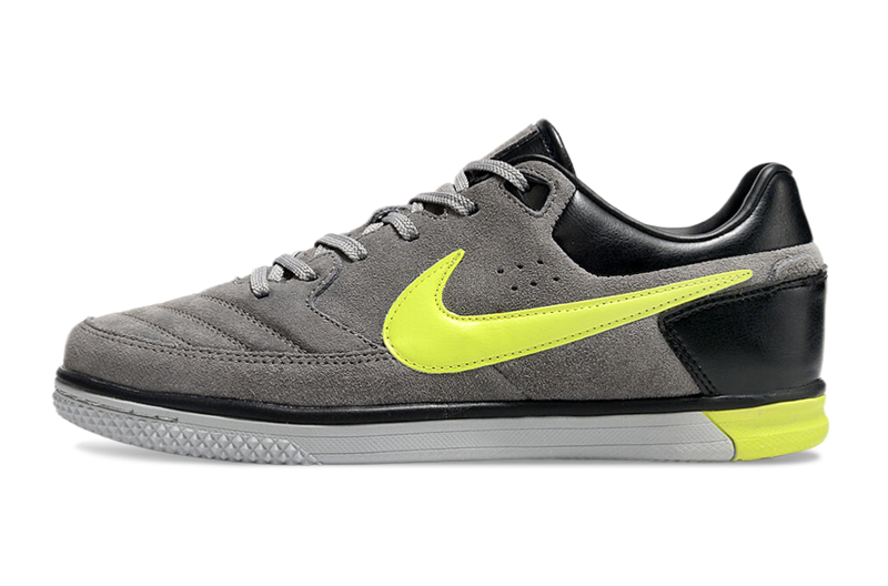 Chuteira Futsal Nike 5 StreetGato IC Cinza e Verde