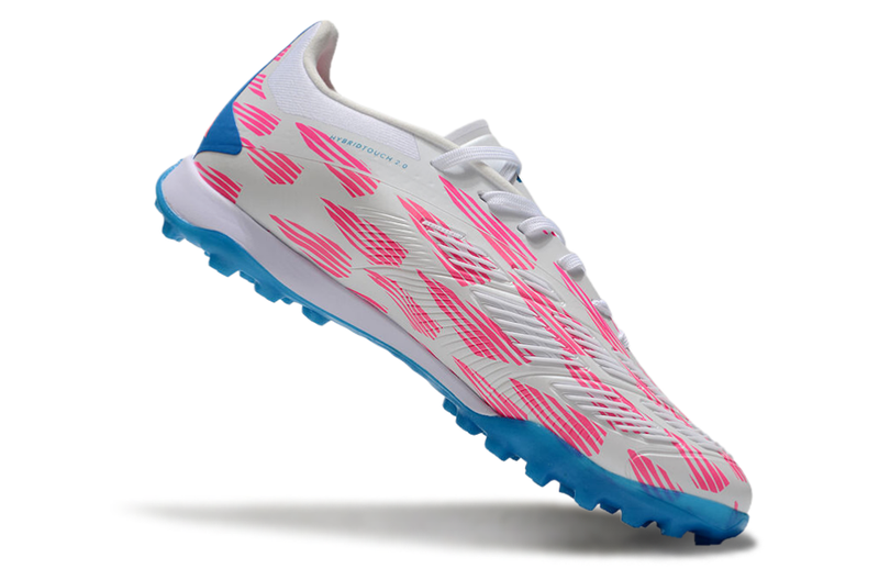 Botes de futbol Adidas Predator Elite TF blanc, rosa i blau "Re-Emergence Pack" 